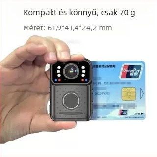 DSJ-H3 Rendőrségi testre hordható kamera 10x optikai zoom, 1080p, éjjellátás, 1,5-inch LCD, 3D mikrofon