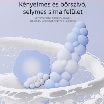 Irodai csuklópárna — felhő mintázat, anyag: textil + hab + PU, kopásálló, tartalmaz kéztámaszt