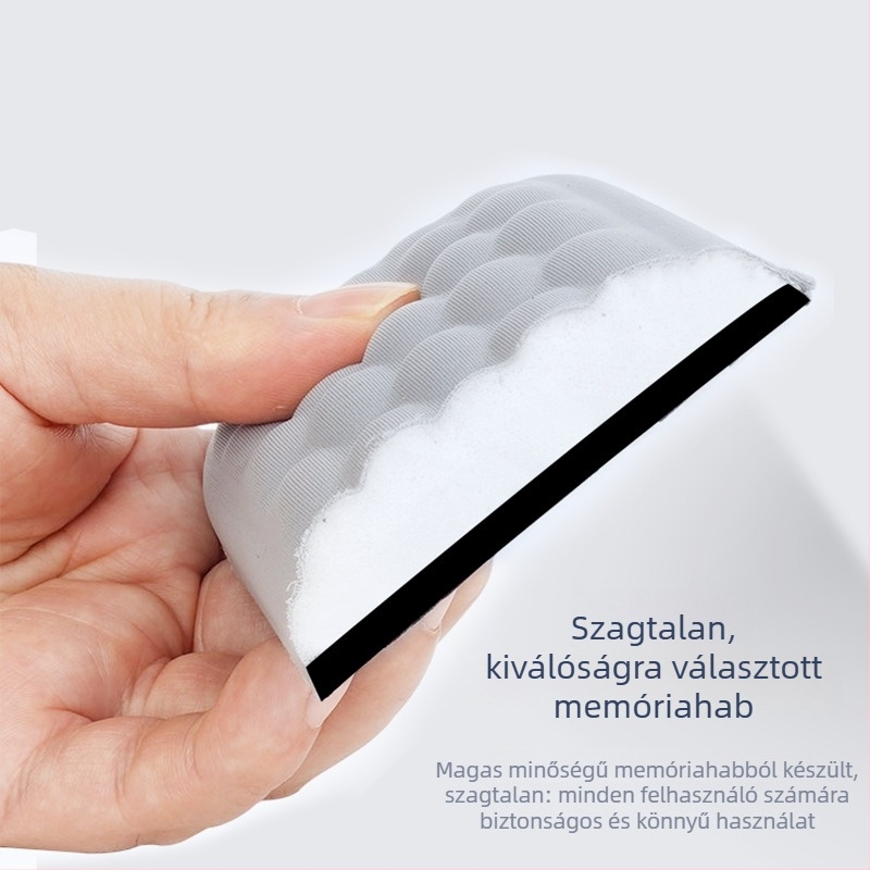 Memóriahabos billentyűzet- és egérpad karkármasz — Nagy méretű, memóriahab + textil, egyoldalas, injekciós formázás, OEM-kész