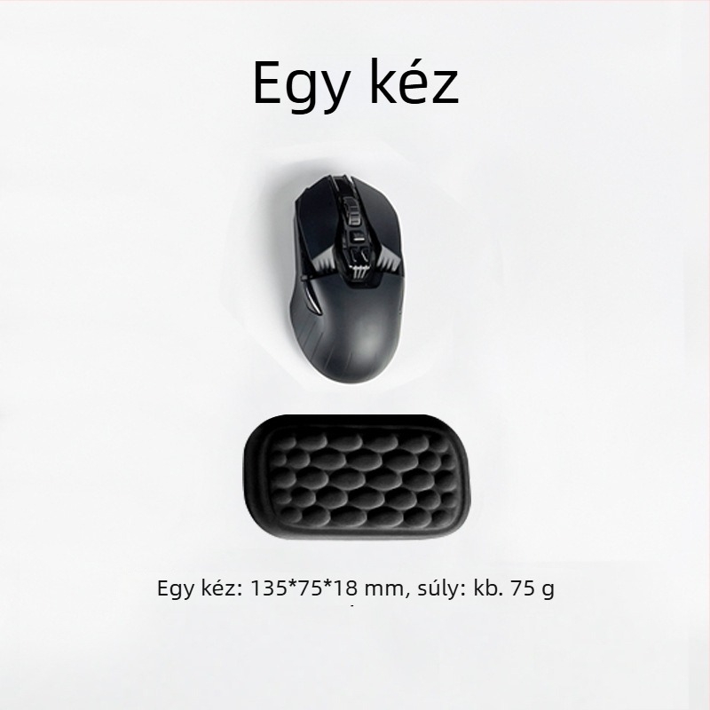 Memóriahabos billentyűzet- és egérpad karkármasz — Nagy méretű, memóriahab + textil, egyoldalas, injekciós formázás, OEM-kész