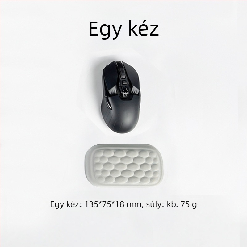 Memóriahabos billentyűzet- és egérpad karkármasz — Nagy méretű, memóriahab + textil, egyoldalas, injekciós formázás, OEM-kész