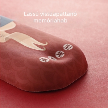 Memóriás csuklótámasz billentyűzethez és egérhez – asztali matrac, egyoldalas, csuklópánttal, hőátviteli nyomtatás