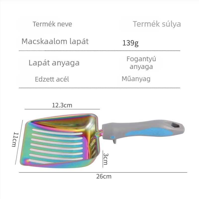 Műanyag macskaalom kanál, vastagított kialakítás, termékkód 740313552833