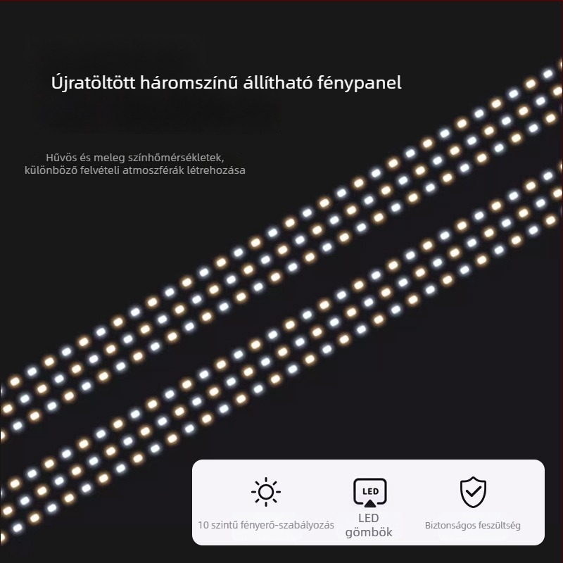 Stúdió LED összecsukható fénydoboz fotózáshoz, Oxford vászon kivitel, LATZZ, súly 5,4 kg