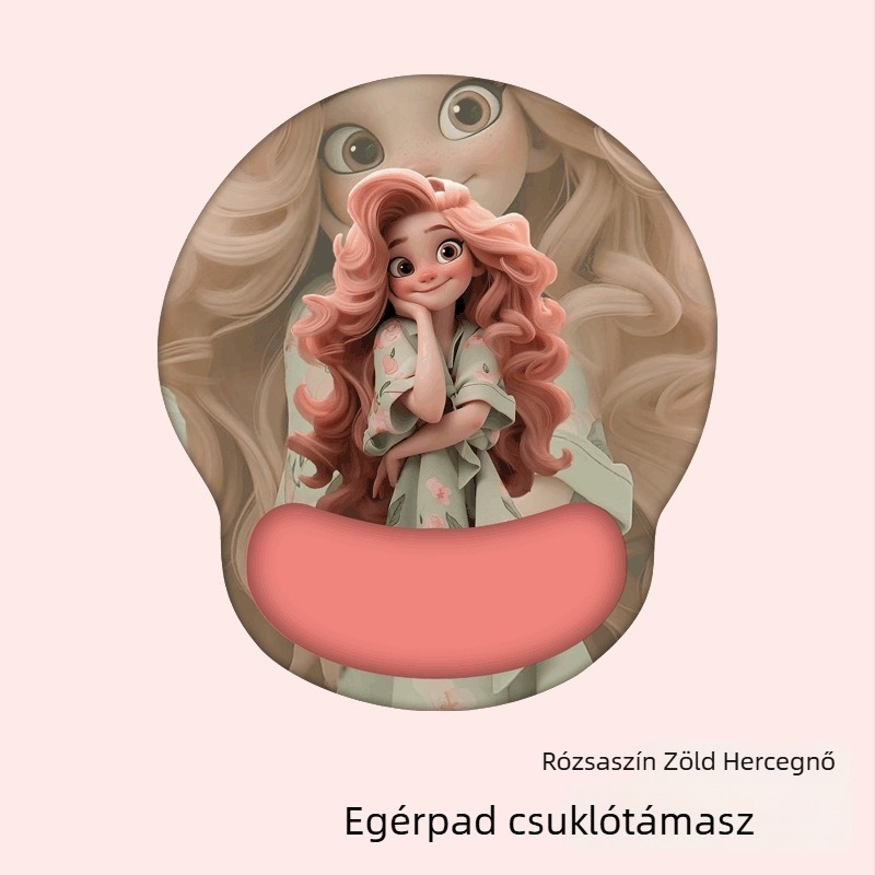 Csukló alátámasztó egérpad, kis méret, tej selyem + szilikon, egyoldalas, egyedi képek