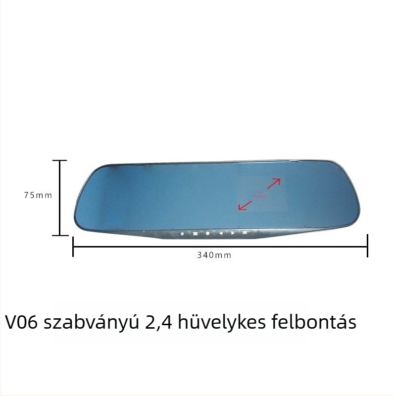 Autós dash cam elő- és hátsó duál kamerával, 1080p, 120° látószög, visszafelé kép funkció, ciklikus felvétel