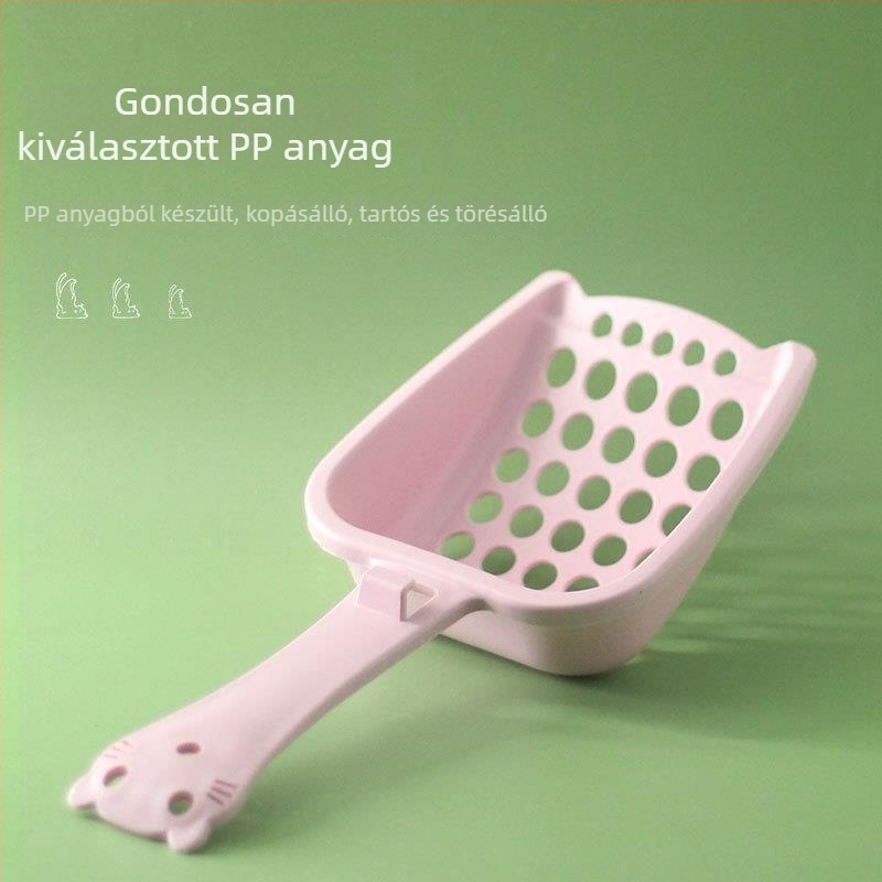 Macskaalom lapát nagy nyílással, tofu alomhoz