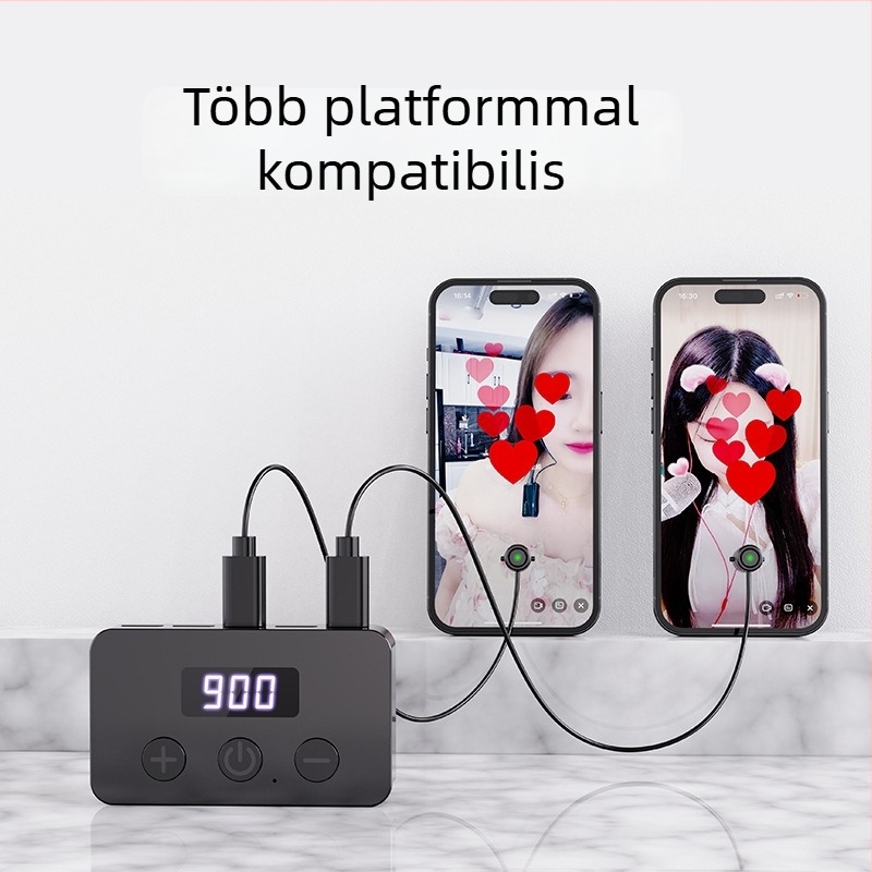 Okos telefonokra automat érintőképernyő kattintó — csendes piros szívű eszköz élő közvetítéshez
