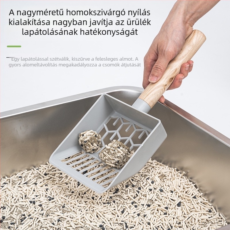 Macskaalomtisztító készlet: szűrőeszköz macskaalmokhoz, macskaalom kanál, pedállal működő tofu macskaalom kanál készlet