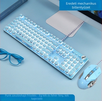 Játékbillentyűzet, 104 billentyű, mechanikus kapcsolók, vezetékes, vízálló