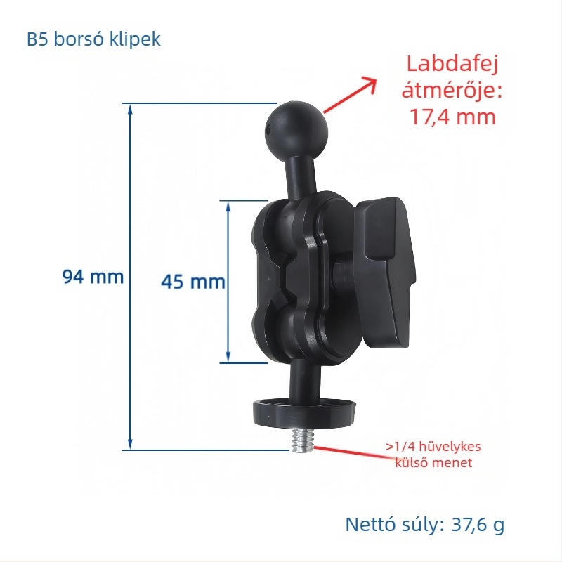 Autótelefon tartó mágneses – ABS, univerzális kivitel, rezgésmentes, vákuumos szívócsésze