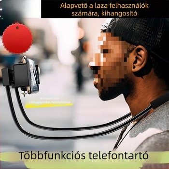Új modell háztartási nyakba akasztott telefon-tartó két telefonhoz — többfunkciós kézi állvány
