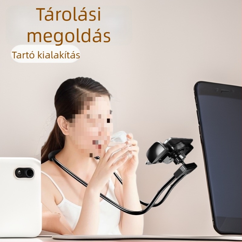 Új modell háztartási nyakba akasztott telefon-tartó két telefonhoz — többfunkciós kézi állvány