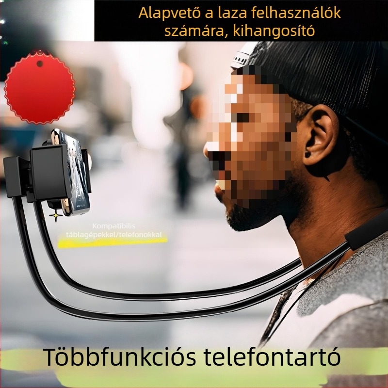 Új modell háztartási nyakba akasztott telefon-tartó két telefonhoz — többfunkciós kézi állvány