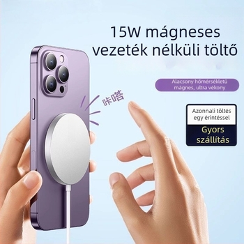 PD35W vezeték nélküli töltő QC 4.0 gyors töltéshez iPhone 16/15/14/13/12/11/8/X