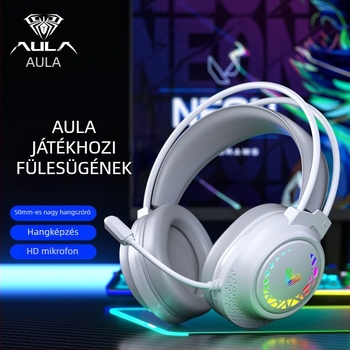 Wolf Spider S611 kábeles játékfejhallgató mikrofonnal — 50 mm hangszórók, 20–20 kHz frekvencia-tartomány, impedancia 20+15%, 3,5 mm csatlakozó