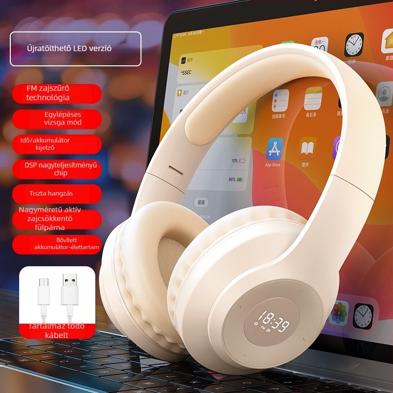 Vezetékes fejhallgató hallgatási tesztekhez | 40 mm meghajtók • 3,5 mm csatlakozó • vezetékes kapcsolat • torzítás ≤0,2%