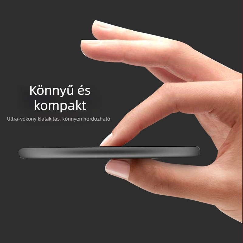 Világító logóval ellátott vezeték nélküli töltő – 15W gyors töltés, QC3.0, 2A kimenet, kompatibilis Apple, Huawei és Xiaomi készülékek