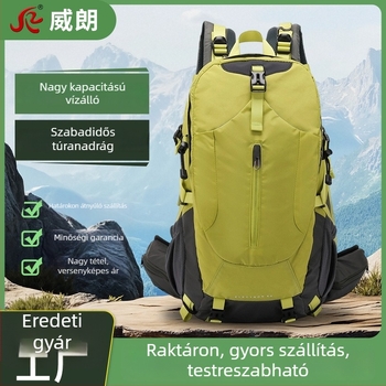 Hegymászó hátizsák ultrakönnyű, vízálló, ergonómikus hátsó panellel, lélegző nylon anyagból