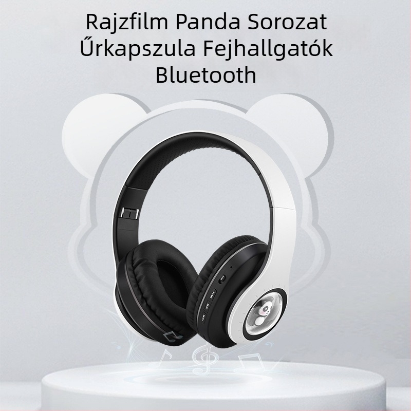 Űrkapszula dizájnú karikatúra fejhallgató, vezeték nélküli Bluetooth 5.3, fejre szerelhető, 10 m hatótávolság, 4–8 óra üzemidő, lélegző világítás, sztereó