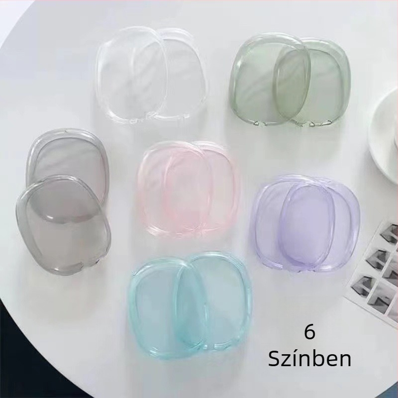 AirPods Max TPU átlátszó puha héj védőtok, Apple-kompatibilis, injekciós öntés