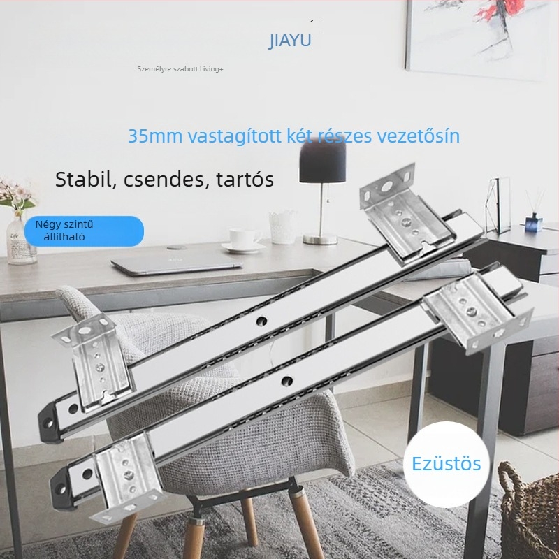 Jia Yu 2710A billentyűzet tálca, anyag: hideg lemez, felület: galvanizált és fekete bevonat, modern minimalizmus, testreszabás elérhető