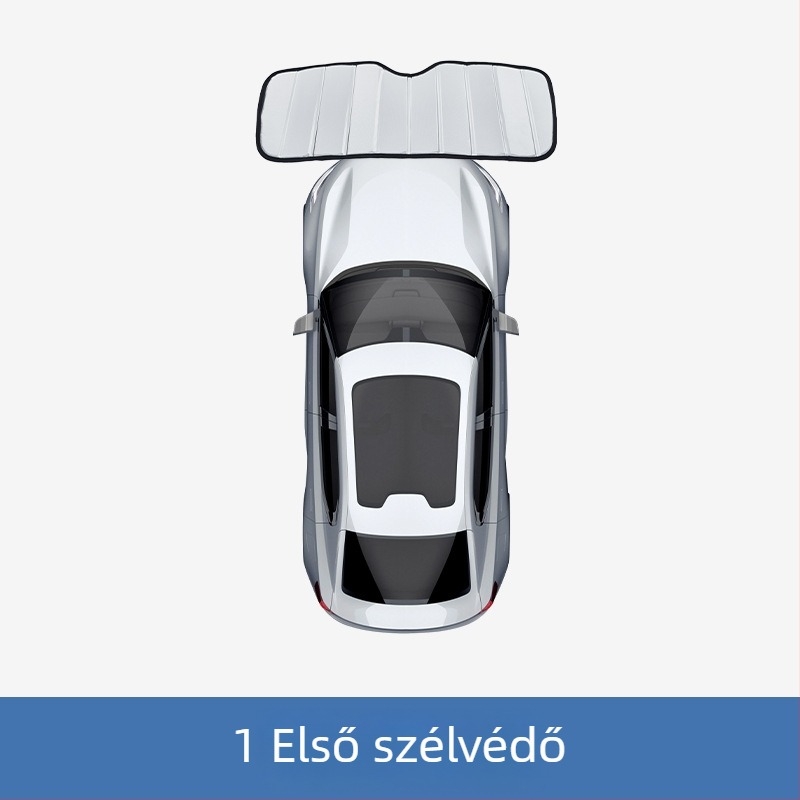 Összecsukható napvédő Ford Rangerhez - alumíniumfólia, beépített telepítés, testreszabható, logó nyomtatása elérhető