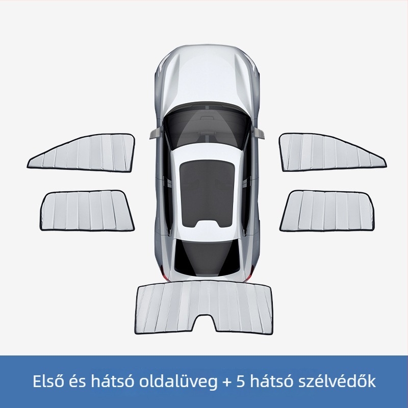 Összecsukható napvédő Ford Rangerhez - alumíniumfólia, beépített telepítés, testreszabható, logó nyomtatása elérhető