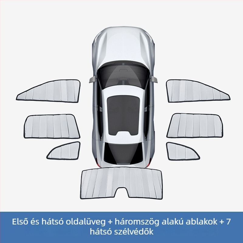 Összecsukható napvédő Ford Rangerhez - alumíniumfólia, beépített telepítés, testreszabható, logó nyomtatása elérhető