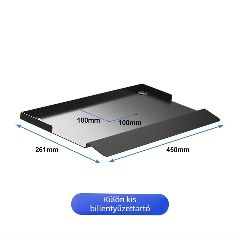 Ipari berendezésekhez monitorállvány, falra szerelhető LCD emelhető teleszkópos karral és billentyűtartóval; Anyag: hideg-rolós acél; Márka: Zhiercheng; Modell: Idstp02G; Tömeg: 10 kg