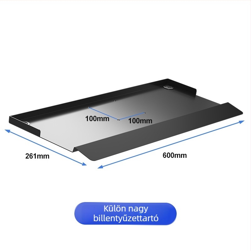Ipari berendezésekhez monitorállvány, falra szerelhető LCD emelhető teleszkópos karral és billentyűtartóval; Anyag: hideg-rolós acél; Márka: Zhiercheng; Modell: Idstp02G; Tömeg: 10 kg