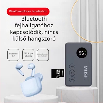 Hordozható Bluetooth MP3-lejátszó kártyahellyel, Modell 816, Termékszám GC2ddeJk, 1 év garancia