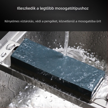 Rozsdamentes acél konyhai kétoldalas élező kő teleszkópos csúszásmentes tartóval a gyors pengézéshez