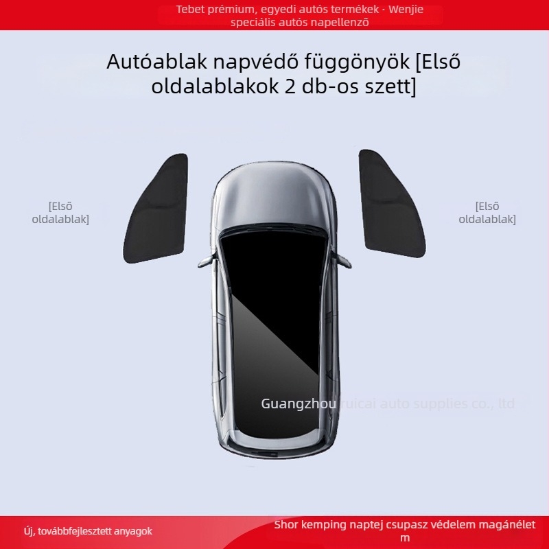 Wenjie M5/M7/M8/M9 kompatibilis — Ablakárnyékoló és oldalsó ablakok privátfüggöny, teljes jármű napsugárzás elleni védelem és hőszigetelés, kemping panel