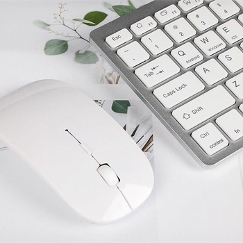 Ultra vékony vezeték nélküli mini billentyűzet és egér Bluetooth-képes, tabletával, telefonnal és PC-vel kompatibilis, ergonikus kialakítás, OEM-ready