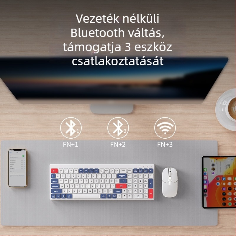 KM880 Vezeték nélküli billentyűzet és egér USB készlet