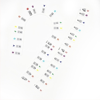 Kezdőknek szóló szilikon zongora matricák, 88 billentyűs klaviatúra hangsáv útmutató, kivágható, OPP zacskóban