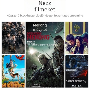 Set-top box E900s 1GB RAM, 8GB tárhely, 1080p kimenet, Ethernet, Wi‑Fi, HDMI, AV, USB
