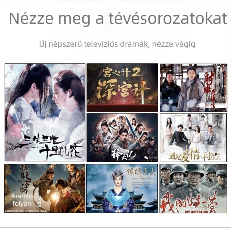 Set-top box E900s 1GB RAM, 8GB tárhely, 1080p kimenet, Ethernet, Wi‑Fi, HDMI, AV, USB