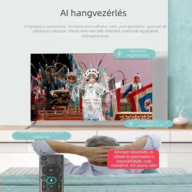 4K vezeték nélküli set-top box otthoni használatra, képernyő tükrözéssel és hálózati lejátszóval