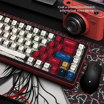 Személyre szabott kulcskapok mechanikus billentyűzethez — univerzális, eredeti magasság, ötoldalas szublimáció, Pbts anyag, 420 g