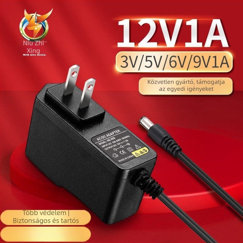 Tápegység 12V 1A, 12W, kettőfázisú, NIU ZHI XING