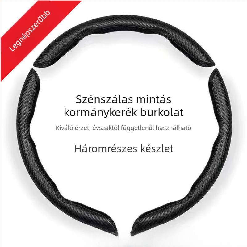 Kormánykerékfedél műbőrből, egyszínű mintázat, univerzális illesztés, nyári használatra