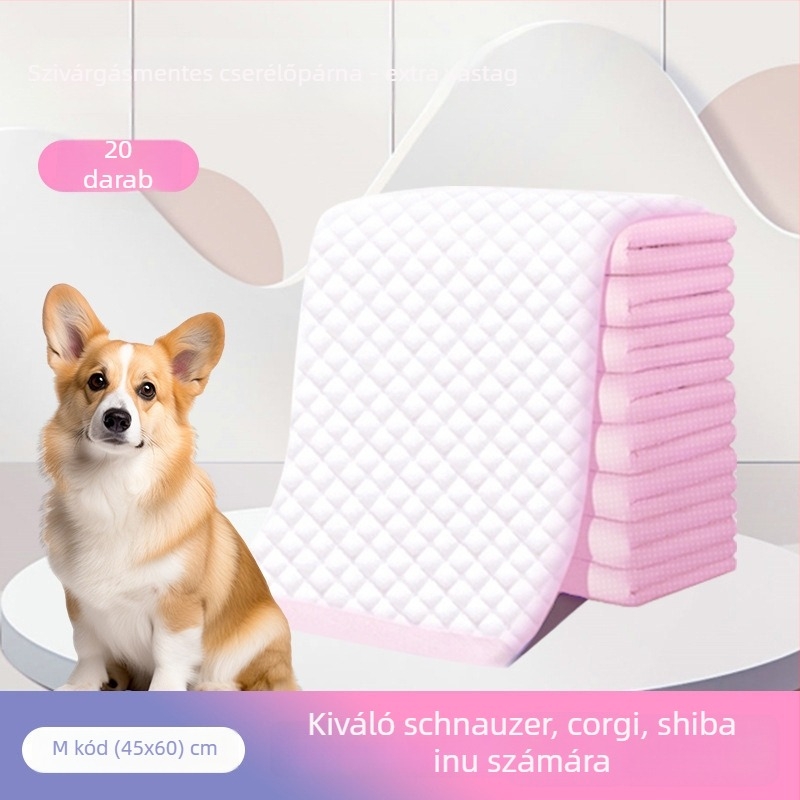 KIMHOME Állatpelenka alátétek – egyszer használatos, nedvszívó alátétek kutyáknak és macskáknak, nem szövött anyagból, 100 darab, magáncímke elérhető