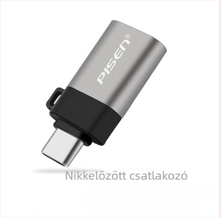 Pinsheng SW-H02 OTG adapter Apple-hez — Lightning to USB, Type-C konverter mobiltelefonokra és tabletekre, USB flash meghajtókhoz