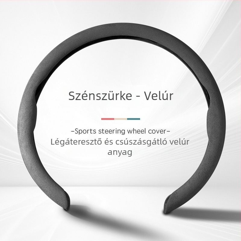 Velúr kormánykerék huzat, kompatibilis BYD Qin Plus, Han EV, Song Plus, Tang, DM-i Yuan Pro, Dolphin, Seagull, Seal