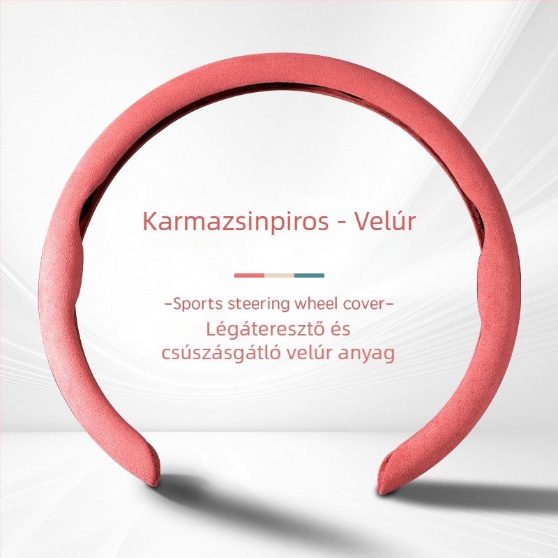 Velúr kormánykerék huzat, kompatibilis BYD Qin Plus, Han EV, Song Plus, Tang, DM-i Yuan Pro, Dolphin, Seagull, Seal