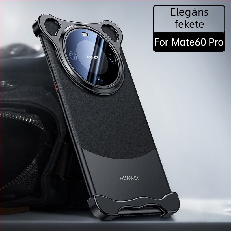 Huawei Mate70 keret nélküli telefonvédő alumínium-ötvözetből, ütésálló, lencsevédő fóliával, P70 Ultra