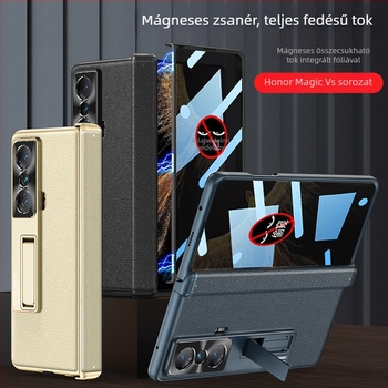 Honor Magic Vs flip tok, teljes védelem, magánéletvédő pajzs, anti-drop védelem, zsanér, műbőr