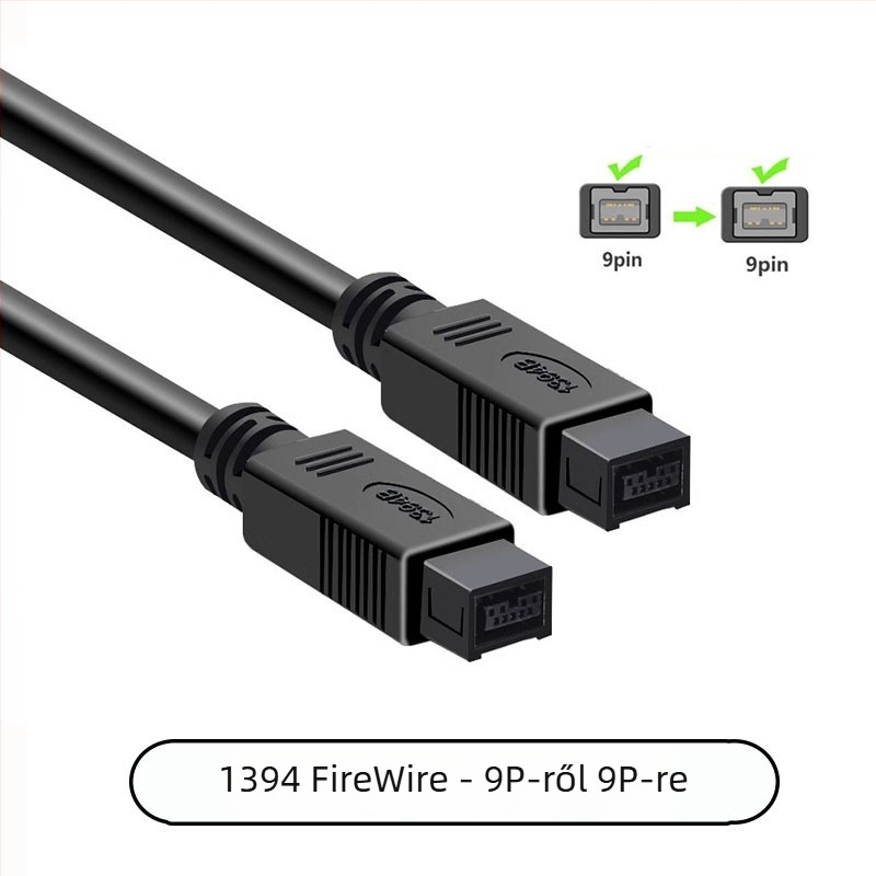 IEEE 1394A adapter kábel ipari kamerákhoz és capture kártyákhoz, FireWire 4P/6P/9P, réz vezető